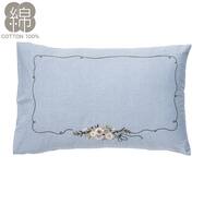 枕カバー(PR12 ハンドステッチ ブルー)