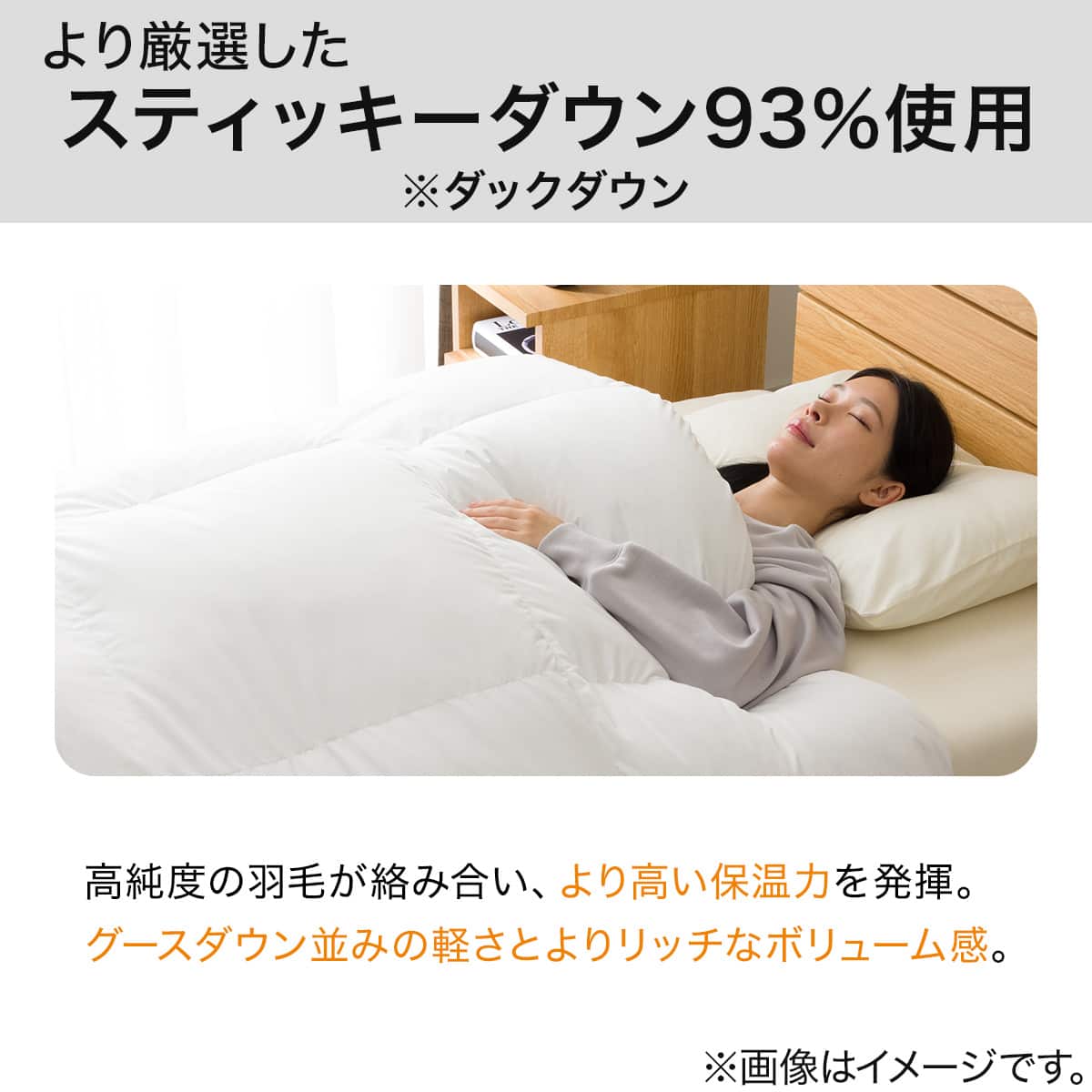 N-sleep プレミアムダウン 掛け布団 ULU-q Q クイーン 羽毛布団 プレミアム クイーン(UL4 K2617 Q) | ニトリネット【公式