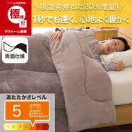 春・秋・冬と長く使える 両面 掛け布団(Nウォーム極暖 K2621)