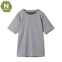 MENS 着るだけで疲労回復リカバリーウェア 半袖Tシャツ(Nミラク グレー  LL)