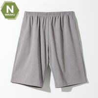 MENS 着るだけで疲労回復リカバリーウェア ルームパンツ ハーフ丈(Nミラク グレー L)