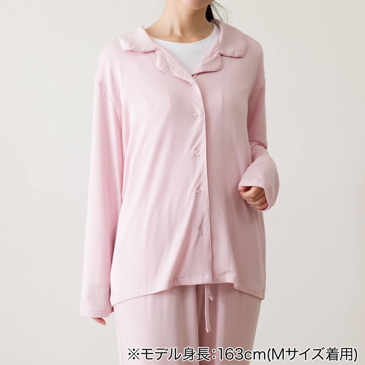 WOMENS レーヨン テーラーパジャマ(ローズ M) | ニトリネット【公式
