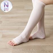 着用するだけで肌ケア 足ケア つま先あきロングソックス(Nキレイ)