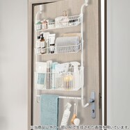 ドアに掛けるだけで収納棚を増やせる (ドア掛けハンガーIF2c01)