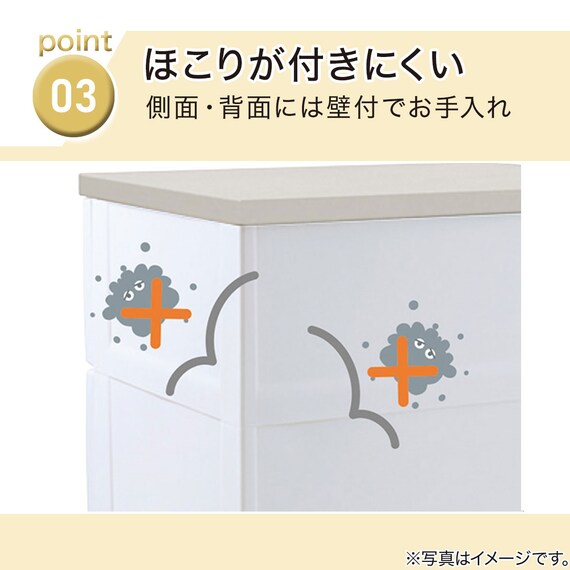 フィッツプラスNTメッシュ2 幅35cm 4段 白石目(FM3504) 13枚目画像