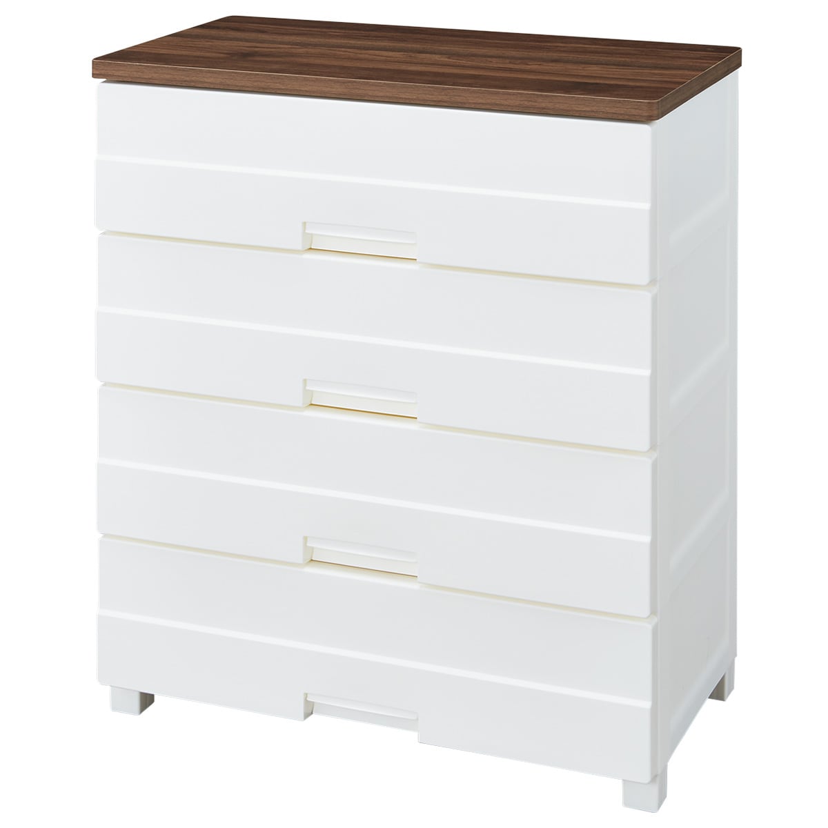 フィッツプラスEZY 幅75cm 4段 ミドルブラウン (FE7504) | ニトリ