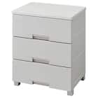 安心・簡単・省スペースの収納チェストフィッツプラスNT2 幅55cm 3段 モカ(F5503) 1枚目画像