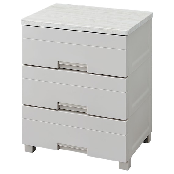 安心・簡単・省スペースの収納チェストフィッツプラスNT2 幅55cm 3段 モカ(F5503) 1枚目画像