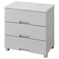 安心・簡単・省スペースの収納チェストフィッツプラスNT2 幅65cm 3段 モカ(F6503)