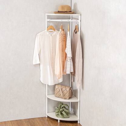 着払い、愛知県引き取り限定】木製 ハンガーラック たのしい