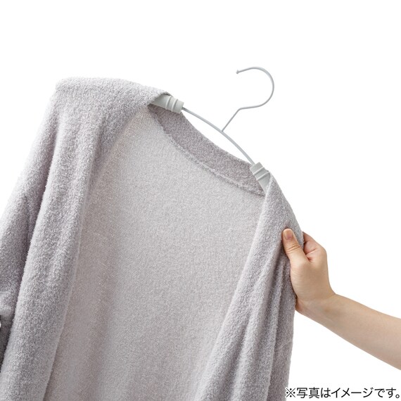 衣類にやさしいクッション付 アーチハンガー 2P (YK2c02) 2枚目画像
