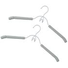 衣類にやさしいクッション付 フックツキハンガー 2P (YK2c02) 1枚目画像