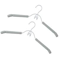 衣類にやさしいクッション付 フックツキハンガー 2P (YK2c02)
