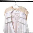 衣類にやさしいクッション付 フックツキハンガー 2P (YK2c02) 3枚目画像