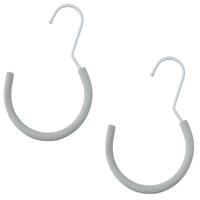 衣類にやさしいクッション付 バッグ&スカーフハンガー 2P (YK2c02)