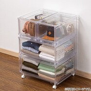 【透明収納ケース】組み合わせ可能な収納ケース (NS)