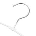 すべりにくい 省スペース メンズ ハンガー 幅45cm 5本組(LB0s01 W45 ホワイト) 6枚目画像