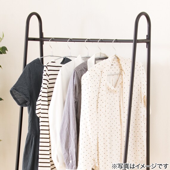 すべりにくい 省スペース レディース ハンガー 幅38cm 5本組(LB0s01 W38 グレー) 4枚目画像
