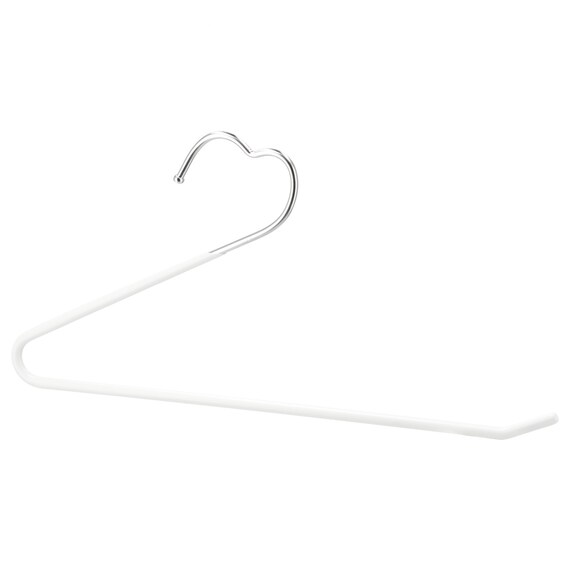 掛けやすく取りやすい スラックスハンガー 3本組(YK2g02 ホワイト) 3枚目画像