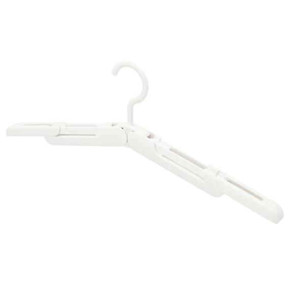 折りたたみコンパクトハンガー 2個組 (YK2g06 ホワイト) 3枚目画像