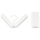 折りたたみコンパクトハンガー 2個組 (YK2g06 ホワイト) 6枚目画像