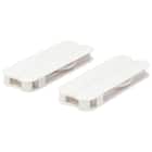 折りたたみコンパクトハンガー 2個組 (YK2g06 ホワイト) 7枚目画像