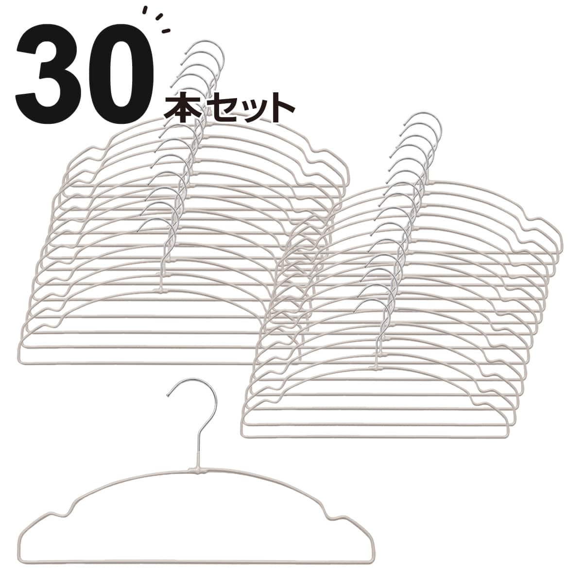すべりにくい薄型ハンガー 5P(5P LMO YI21) 10本セット | ニトリネット