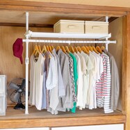 【簡単】ワンタッチ式 突っ張り押入れハンガーラック