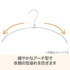 アーチ型アルミハンガー(2P SB01) 10本セット 2枚目画像