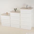 木目調天板チェスト 4段(FD2-W4D) 6枚目画像