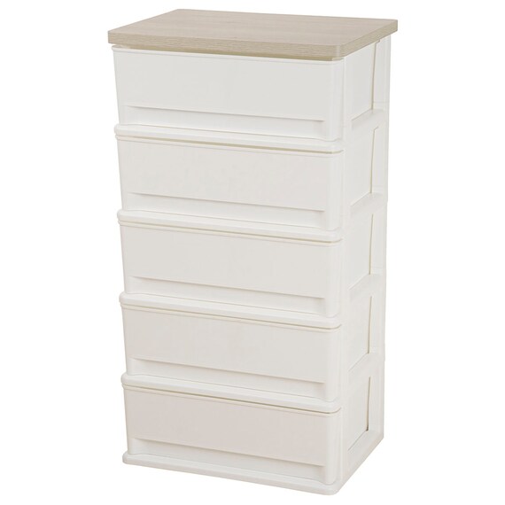 木目調天板チェスト 5段(FD2-W5D) 1枚目画像