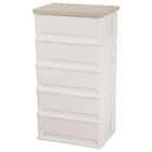 木目調天板チェスト 5段(FD2-W5D) 1枚目画像