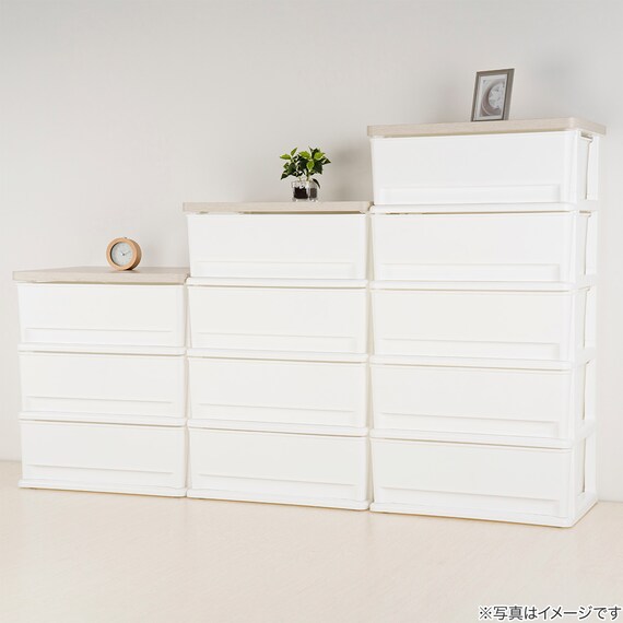 木目調天板チェスト 5段(FD2-W5D) 4枚目画像