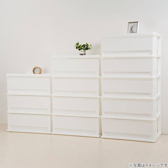 リビングチェスト 4段(FD2-WH) 4枚目画像