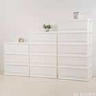 リビングチェスト 4段(FD2-WH) 4枚目画像