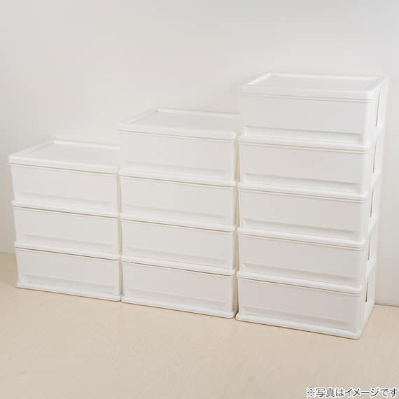 リビングチェスト 4段(FD2-WH) 5枚目画像