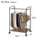 ロータイプハンガーラック(CS2G01 ブラック) 2枚目画像