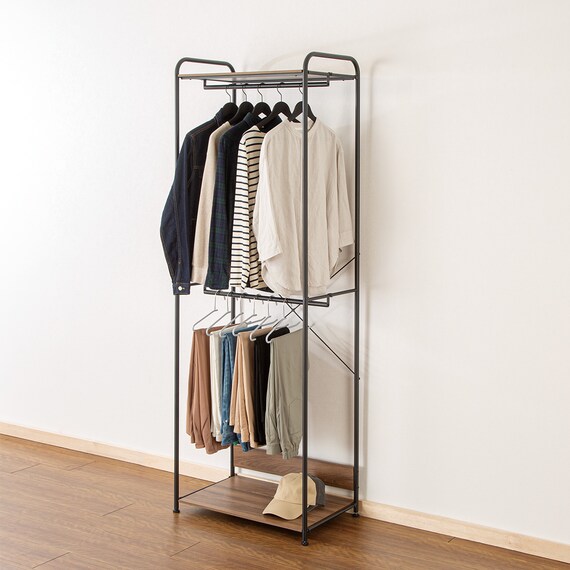 2段ハンガーラック(CS2G02 ブラック) 1枚目画像