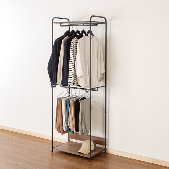 2段ハンガーラック(CS2G02 ブラック) 1枚目画像