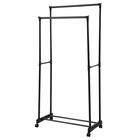 2段パイプハンガーラック(ブラック) 3枚目画像