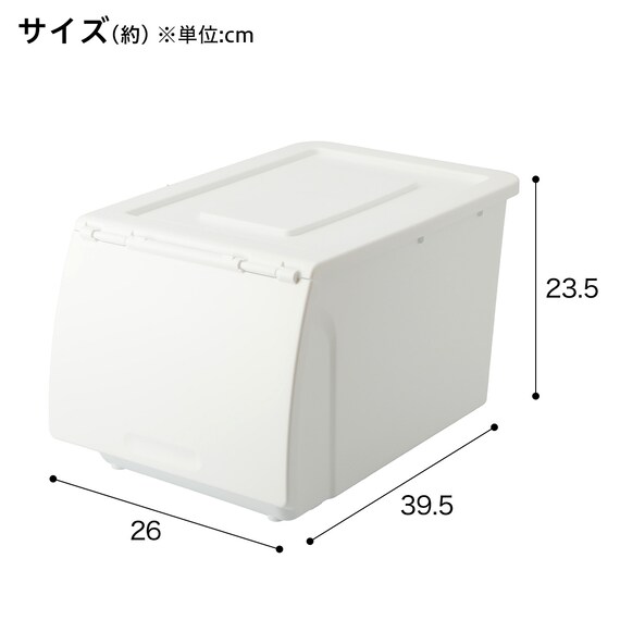 収納ケース ハーフ(N-FL ホワイト) 2枚目画像