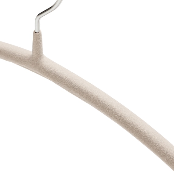 すべりにくいアーチハンガー 5本組(YK2G-41 幅41cm モカ) 4枚目画像