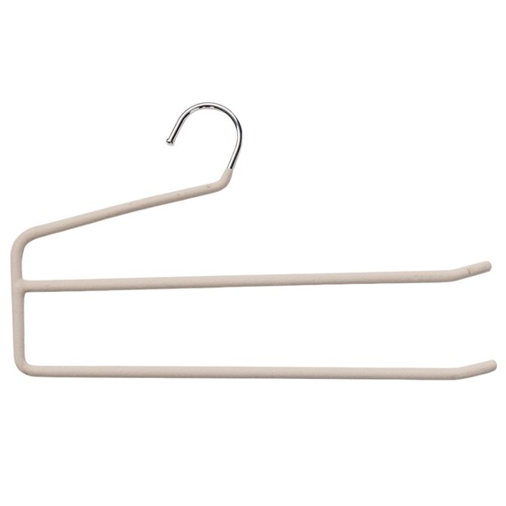 すべりにくい2段ハンガー(YK2G-S35 幅35cm モカ) 1枚目画像