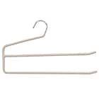 すべりにくい2段ハンガー(YK2G-S35 幅35cm モカ) 1枚目画像