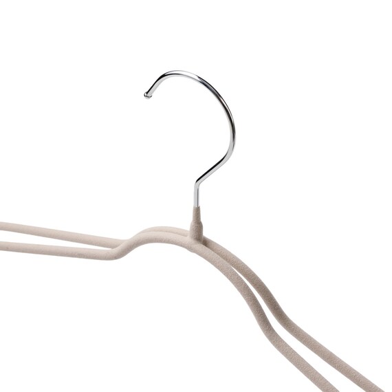 すべりにくいジャケットハンガー(YK2G-J44 幅44cm モカ) 3枚目画像