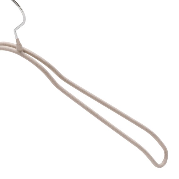 すべりにくいジャケットハンガー(YK2G-J44 幅44cm モカ) 4枚目画像