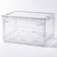 折りたためる クリア収納ケース