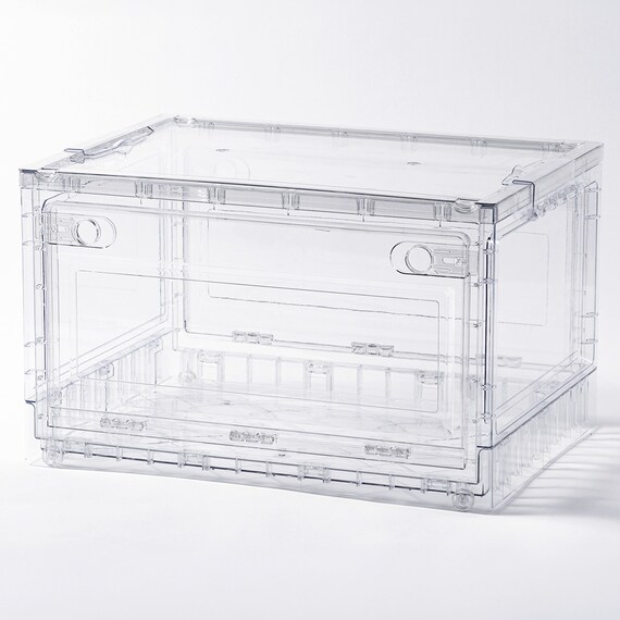 折りたためる クリア収納ケース 1枚目画像