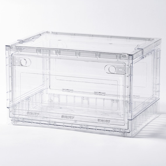 折りたためる クリア収納ケース 1枚目画像