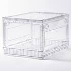 折りたためる クリア収納ケース 4枚目画像